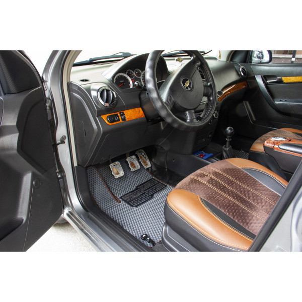 Фото - EVA коврики в салон авто EVAtech для Aveo (T250) Restyling Chevrolet 2005-2011 2 поколение Sedan EU CT31631C5SBB