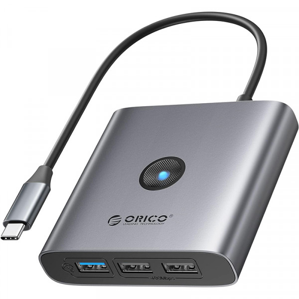 Фото - Хаб USB Orico Type-C 5-в-1 Docking Station (FAX3-5P-GY-EP) Фото - Хаб USB Orico Type-C 5-в-1 Docking Station (FAX3-5P-GY-EP)