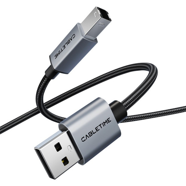 Фото - Кабель USB Type-A - USB Type-A Cabletime USB 2.0 AM - B Print 2m (CA15L)