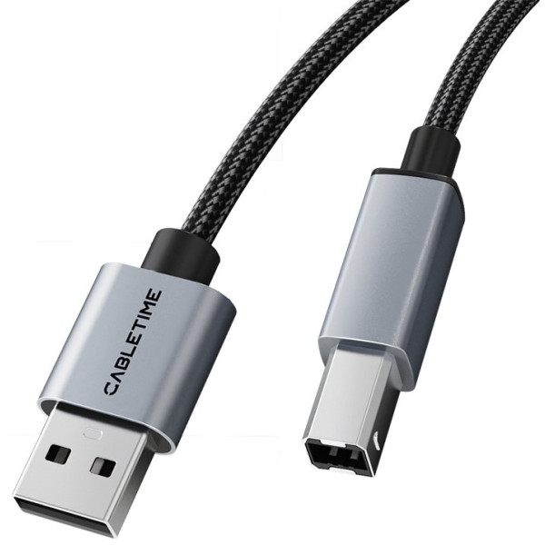 Фото - Кабель USB Type-A - USB Type-A Cabletime USB 2.0 AM - B Print 2m (CA15L)