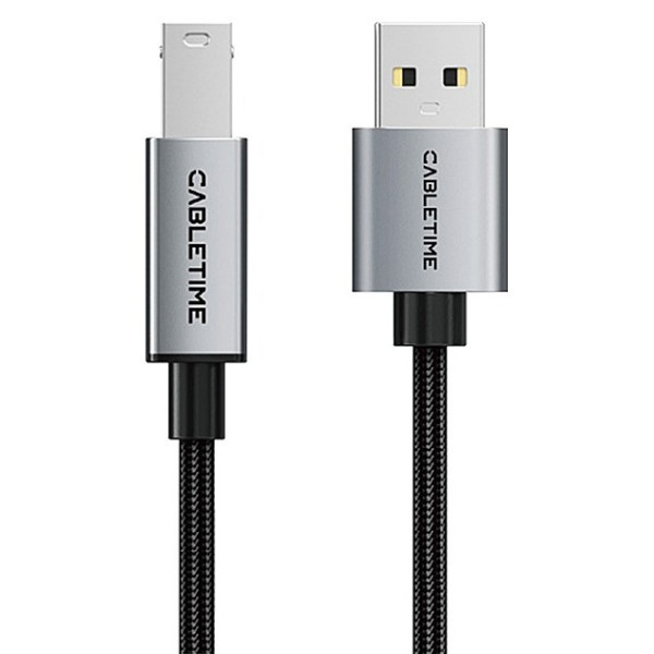 Фото - Кабель USB Type-A - USB Type-A Cabletime USB 2.0 AM - B Print 2m (CA15L)