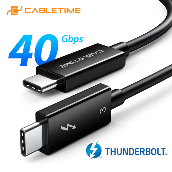 Фото - Кабель синхронизации данных Cabletime Thunderbolt 3 Type-C - Type-C 0.5 м (CT31E)