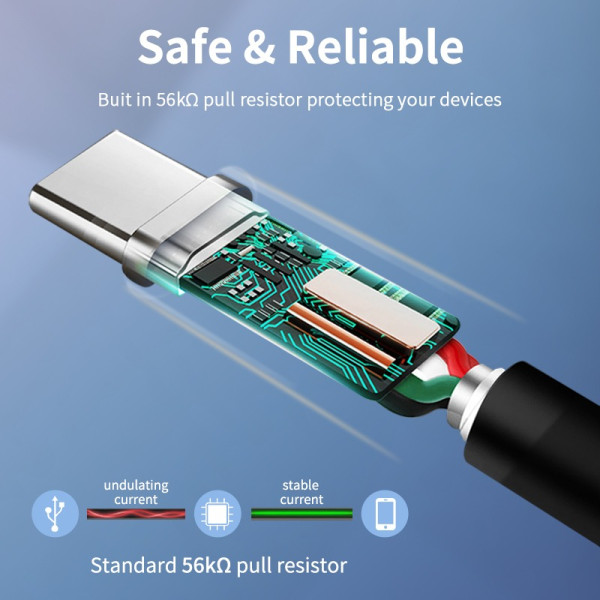 Фото - Кабель синхронизации данных Cabletime USB 3.0 Type-C - AM, 1.5m (CA42J)