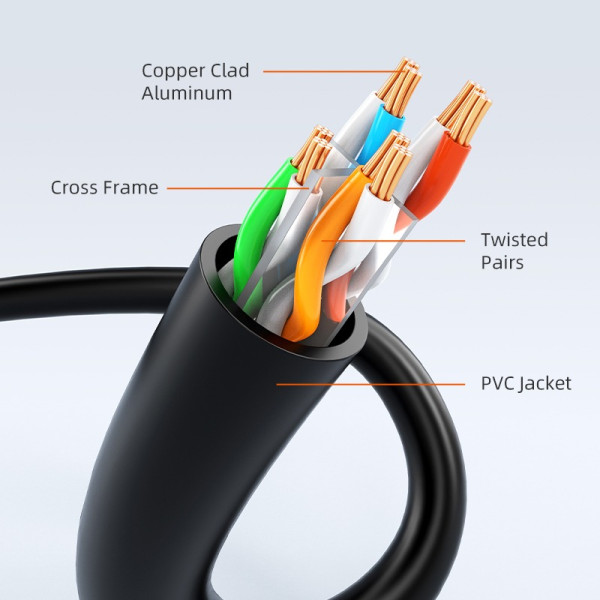 Фото - Кабель патч-корд Cabletime Cat6 UTP 5 м Black (CN60P)