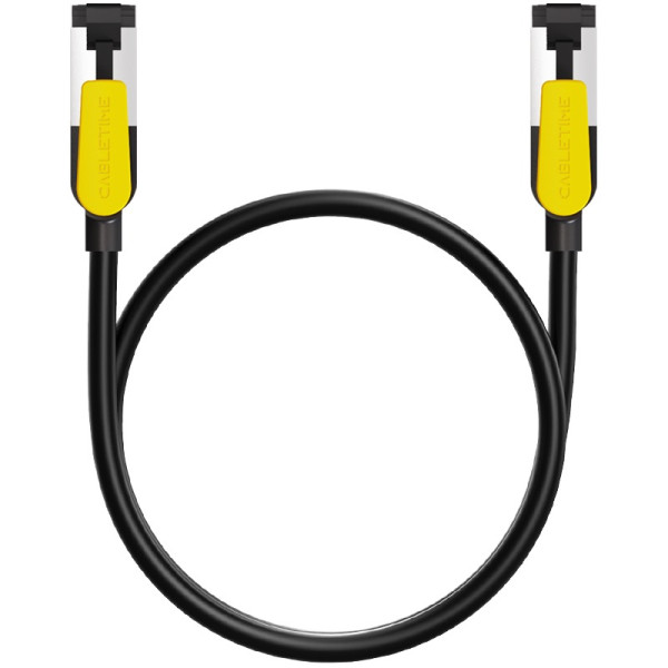 Фото - Кабель патч-корд Cabletime Cat7 FTP 0.5m Black (CN70E)