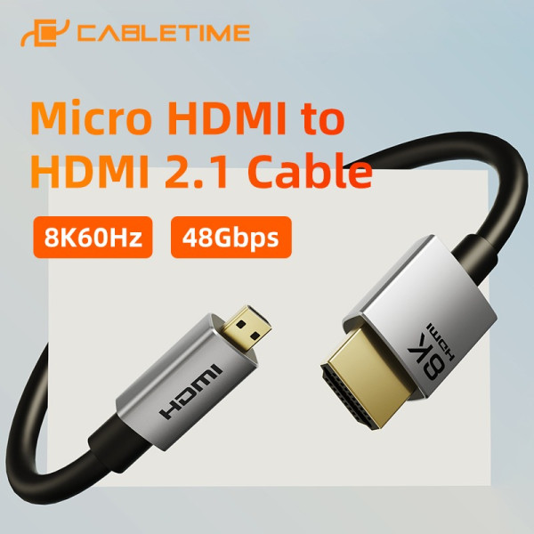 Фото - Кабель HDMI Cabletime HDMI (M) 8K/60Hz 0.5m (CH16E)