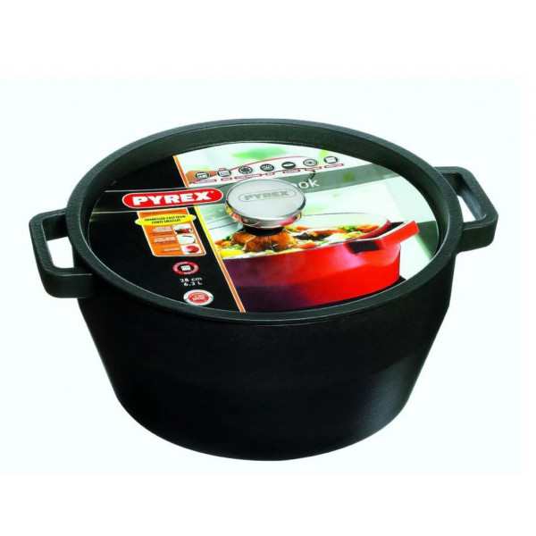 Фото - Кастрюля Pyrex Slow Cook Grey 6.3 л (SC4AC28)