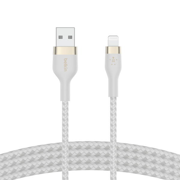 Фото - Кабель синхронизации данных Belkin USB-A - Lightning 1 м White (CAA010BT1MWH)