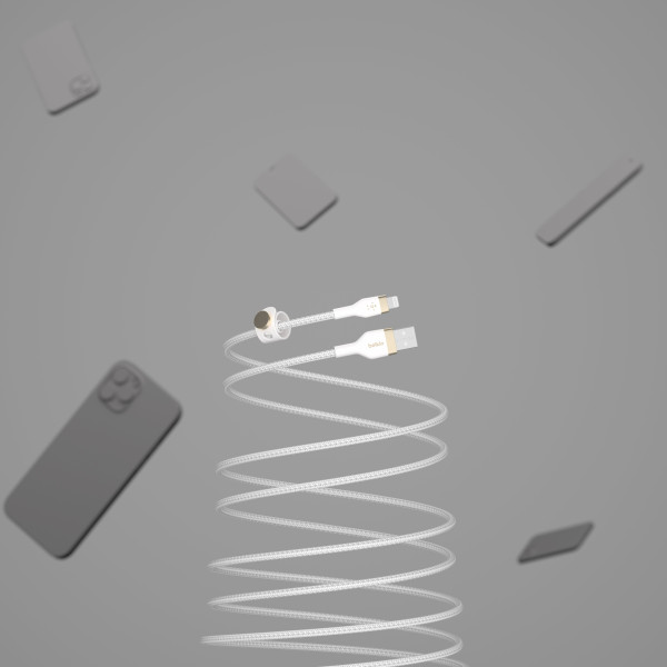 Фото - Кабель синхронизации данных Belkin USB-A - Lightning 1 м White (CAA010BT1MWH)