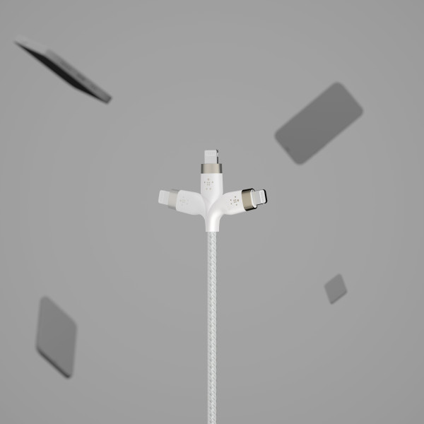 Фото - Кабель синхронизации данных Belkin USB-A - Lightning 1 м White (CAA010BT1MWH)