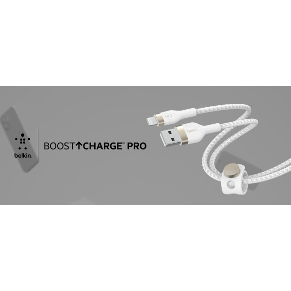 Фото - Кабель синхронизации данных Belkin USB-A - Lightning 1 м White (CAA010BT1MWH)