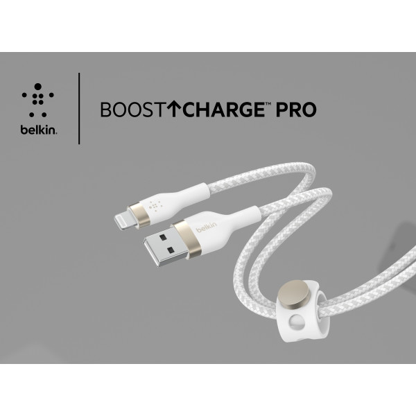 Фото - Кабель синхронизации данных Belkin USB-A - Lightning 1 м White (CAA010BT1MWH)