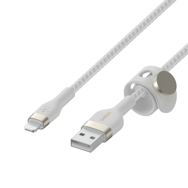 Фото - Кабель синхронизации данных Belkin USB-A - Lightning 1 м White (CAA010BT1MWH)
