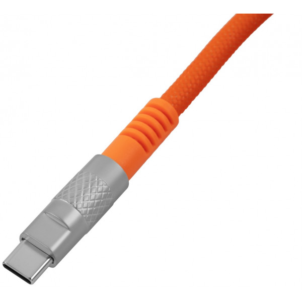 Фото - Кабель синхронизации данных Keychron USB-A/USB-C to USB-C Type-C, Double-Sleeved Geek 1m Orange (CAB22_KEYCHRON)