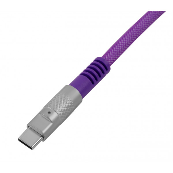 Фото - Кабель синхронизации данных Keychron USB-A/USB-C to USB-C  1m Type-C Double-Sleeved Geek Violet (CAB23_KEYCHRON)