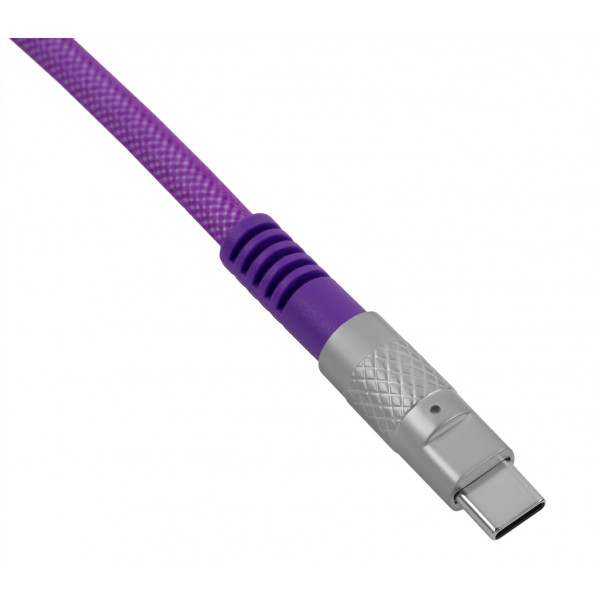 Фото - Кабель синхронизации данных Keychron USB-A/USB-C to USB-C  1m Type-C Double-Sleeved Geek Violet (CAB23_KEYCHRON)
