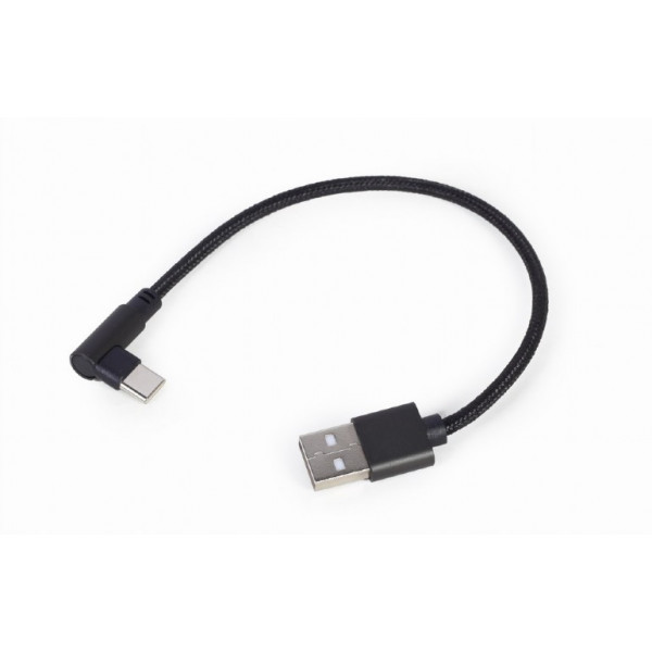 Фото - Кабель синхронизации данных Cablexpert USB2.0 BM - Type-C 0.2 m Black (CC-USB2-AMCML-0.2M)