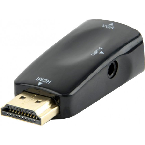 Фото - Переходник Cablexpert HDMI-VGA/3.5mm Black (AB-HDMI-VGA-02)