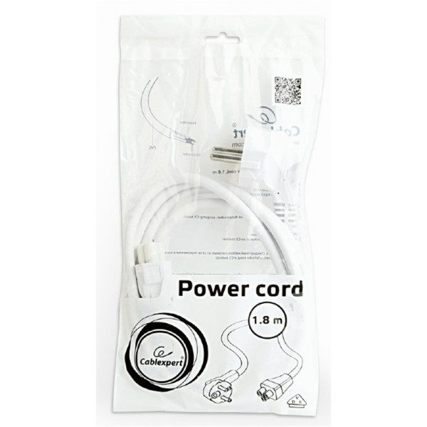 Фото - Кабель питания Cablexpert PC-186-ML12-W White 1.8m