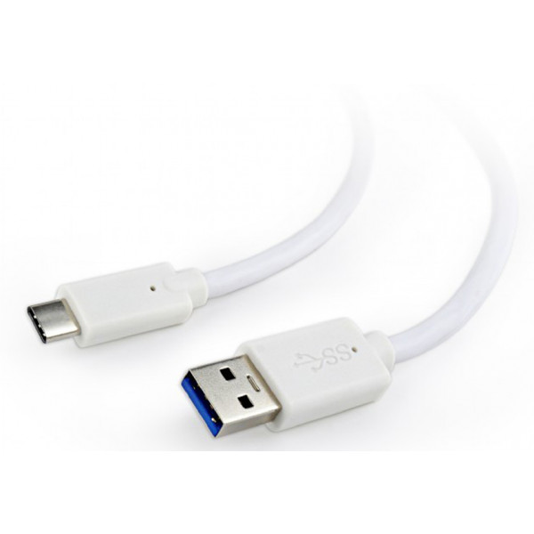 Фото - Кабель синхронизации данных Cablexpert USB3.0 - USB Type-C 0.5m White (CCP-USB3-AMCM-W-0.5M)