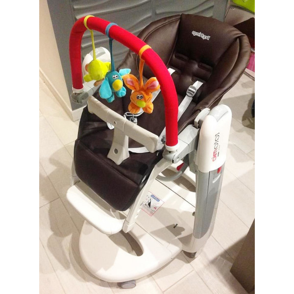 Фото - Стульчик-качалка для кормления Peg-Perego Tatamia Follow Me Cacao (коричневый)