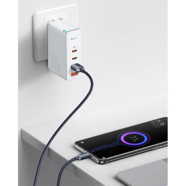Фото - Кабель синхронизации данных Baseus Crystal Shine Series Fast Charging Data Cable USB to Type-C 100W 1.2m Black (CAJY000401)