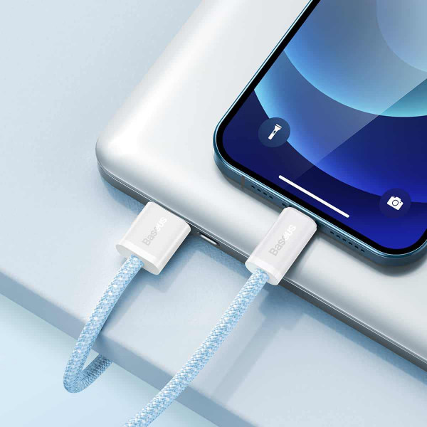 Фото - Кабель синхронизации данных Baseus Dynamic Series Fast Charging Data Cable USB to iP 2.4A 2m Blue (CALD000503)