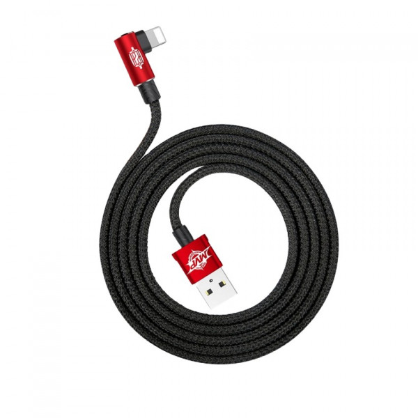Фото - Кабель синхронизации данных Baseus MVP Elbow Type Cable USB For IP 2A 1m Red (CALMVP-09)