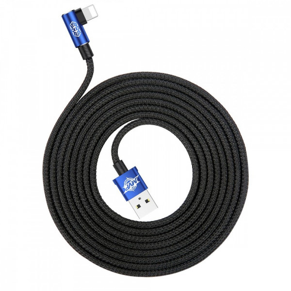 Фото - Кабель синхронизации данных Baseus MVP Elbow Type Cable USB For IP 1.5A 2m Blue (CALMVP-A03)