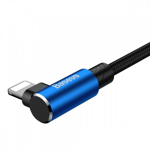 Фото - Кабель синхронизации данных Baseus MVP Elbow Type Cable USB For IP 1.5A 2m Blue (CALMVP-A03)