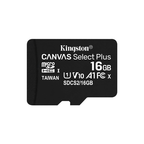 Фото - Карта памяти Kingston microSDHC 16GB Canvas Select Plus 100R A1 C10 (SDCS2/16GBSP)