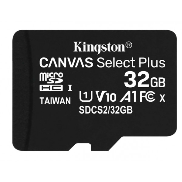 Фото - Карта памяти Kingston microSDHC 32GB Canvas Select Plus 100R A1 C10 (SDCS2/32GBSP)