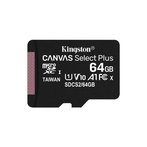 Фото - Карта памяти Kingston microSDXC 64GB Canvas Select Plus 100R A1 C10 (SDCS2/64GBSP)