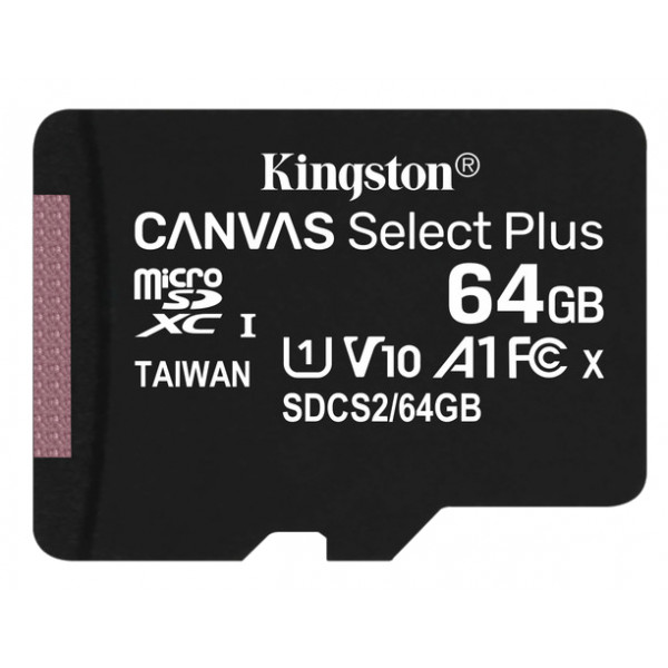 Фото - Карта памяти Kingston microSDXC 64GB Canvas Select Plus 100R A1 C10 (SDCS2/64GBSP)