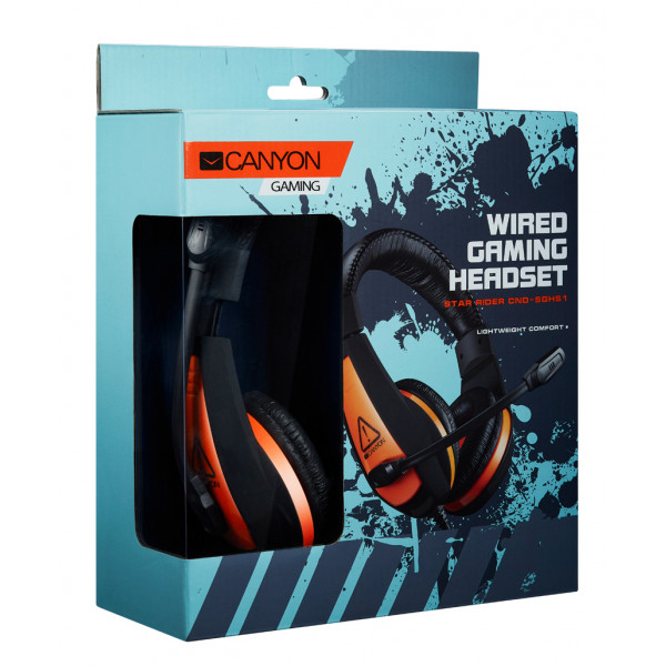 Фото - Гарнитура проводная игровая Canyon CND-SGHS1 Black