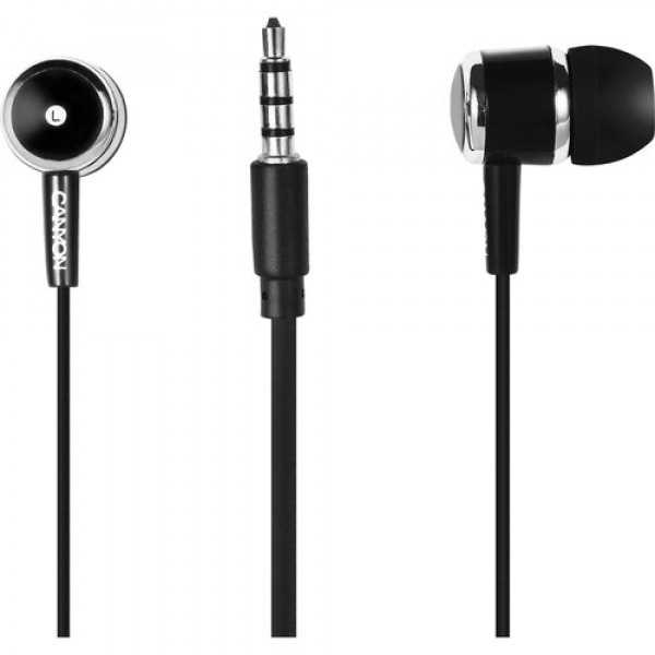 Фото - Наушники вкладыши проводные Canyon CNE-CEPM01B Black