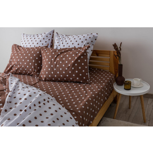 Фото - Комплект постельного белья ТЕП Happy Sleep Cappuccino Dots (2-03797_25131)