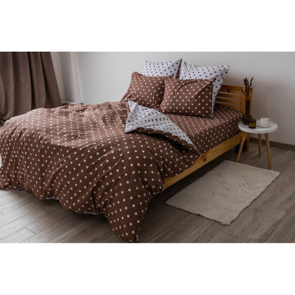Фото - Комплект постельного белья ТЕП Happy Sleep Cappuccino Dots (2-03797_25131)