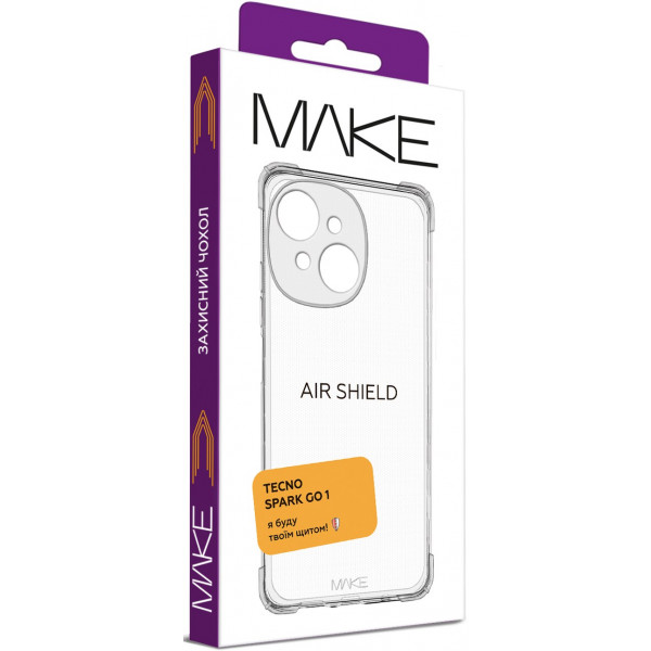 Фото - Чехол для смартфона MAKE AirShield Tecno Spark Go 1 (MCAS-TSG1)