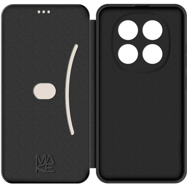 Фото - Чехол для смартфона MAKE Flip for Xiaomi Redmi Note 15 Pro 5G, Black (MCP-XRN15P5GBK)
