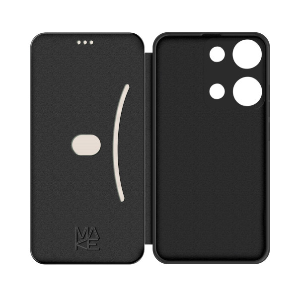 Фото - Чехол для смартфона MAKE Xiaomi Redmi Note 14S Flip Black (MCP-XRN14SBK)