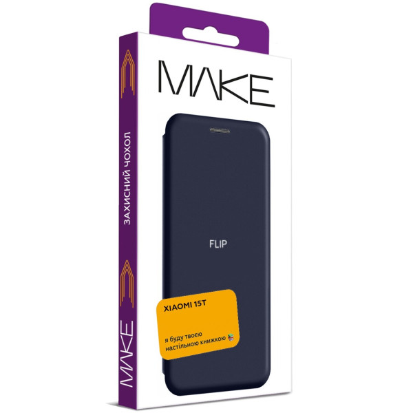 Фото - Чехол для смартфона MAKE Flip for Xiaomi 15T, Blue (MCP-X15TBL)