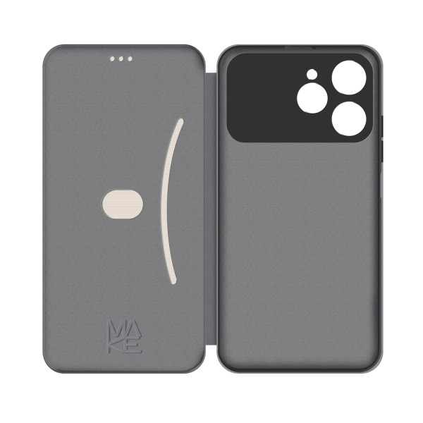 Фото - Чехол для смартфона MAKE Flip for Tecno Spark 40, Titanium Grey (MCP-TS40TG)