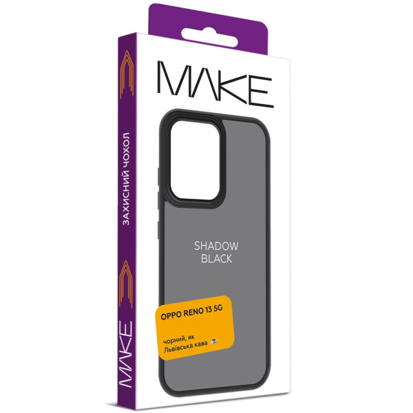 Фото - Чехол для смартфона MAKE Oppo Reno13 5G Shadow Black (MCSD-OR135GBK)