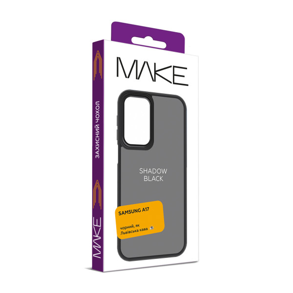 Фото - Чехол для смартфона MAKE Shadow for Samsung A17, Black (MCSD-SA17BK)