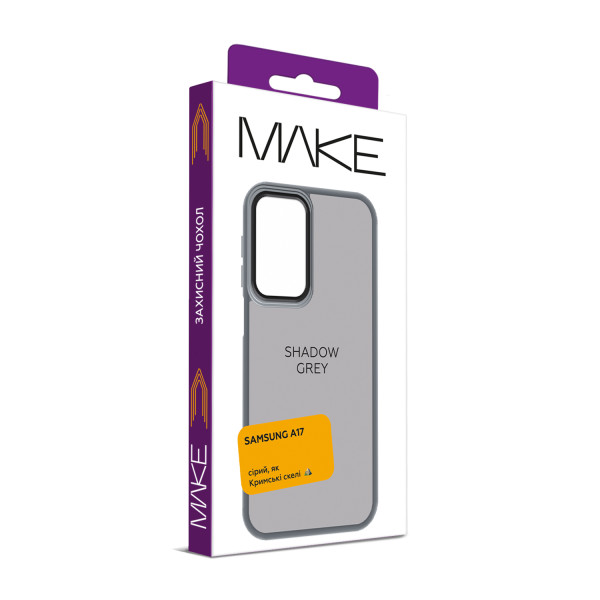 Фото - Чехол для смартфона MAKE Shadow for Samsung A17, Grey (MCSD-SA17GR)