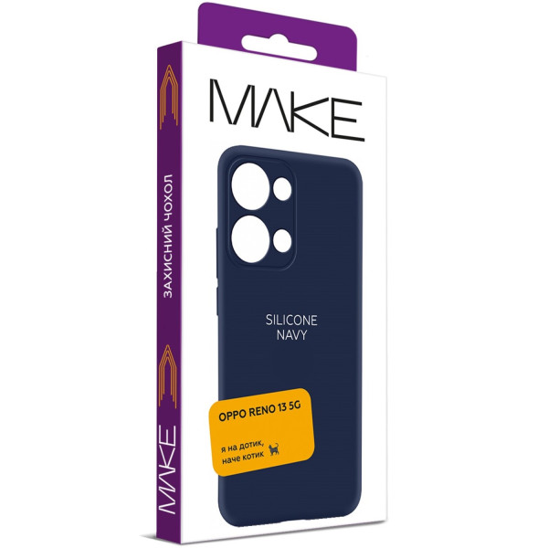 Фото - Чехол для смартфона MAKE Oppo Reno13 5G Silicone Navy (MCL-OR135GNV)