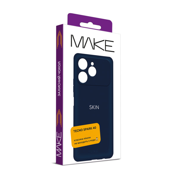 Фото - Чехол для смартфона MAKE Tecno Spark 40 Skin Blue (MCS-TS40BL)