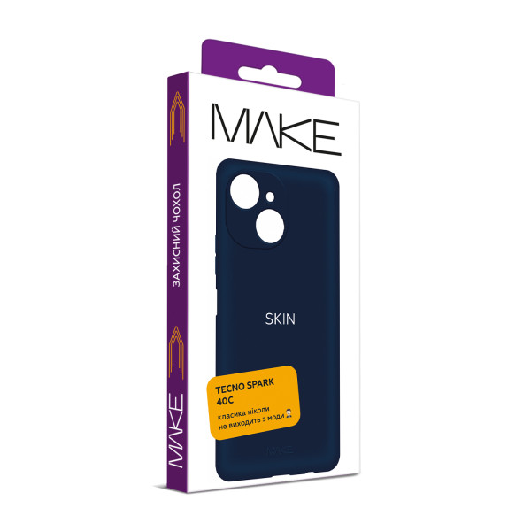 Фото - Чехол для смартфона MAKE Tecno Spark 40C Skin Blue (MCS-TS40CBL)