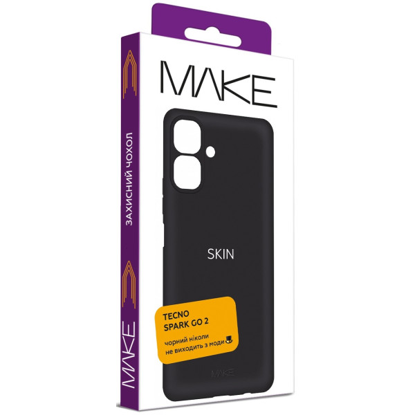 Фото - Чехол для смартфона MAKE Tecno Spark Go 2 Skin Black (MCS-TSG2BK)